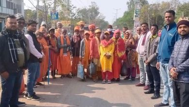 Photo of बेंगलुरू से अयोध्या तक पैदल जाने वाली राम भक्तों की टोली को औरंगाबाद की तमाम हिंदुत्व संगठन ने किया भव्य स्वागत